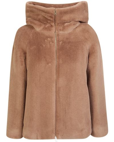 Herno Fur Coats - Brown