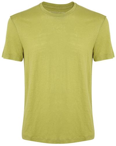 Majestic Filatures Short Sleeves Crew Neck T-shirt Clothing - Yellow