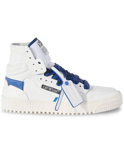 Off-White c/o Virgil Abloh 3.0 Off Court Leather Trainers - Blue