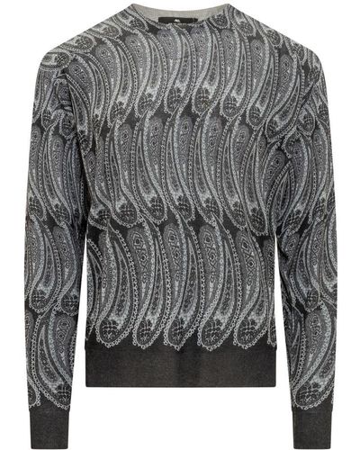 Etro Crew Neck Sweater - Gray