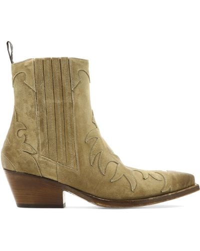 Sartore "western" Ankle Boots - Natural