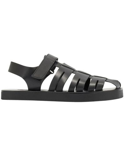 Ancient Greek Sandals Tilemachos Sandals Shoes - Black