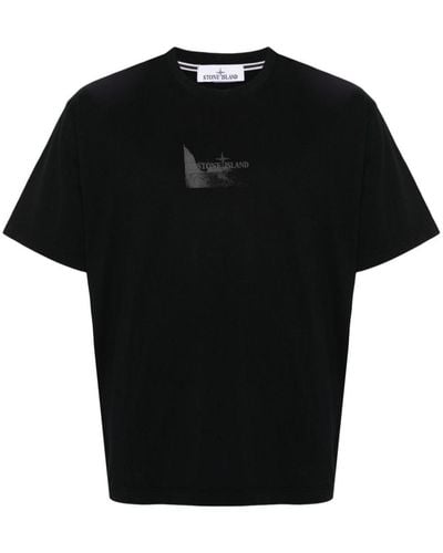 Stone Island T-Shirts And Polos - Black