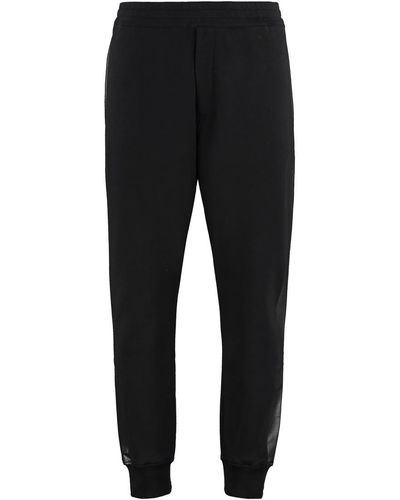 Alexander McQueen Stretch Cotton Track-pants - Black