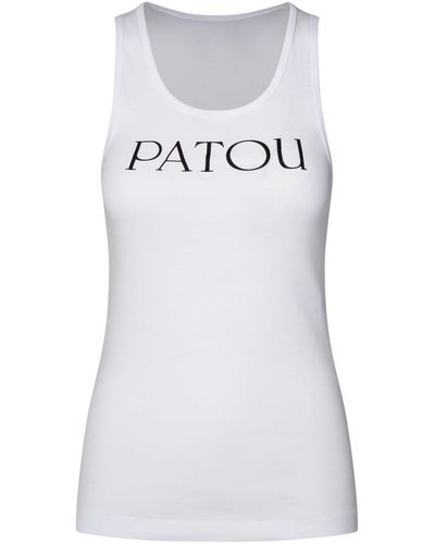 Patou Cotton Tank Top - White
