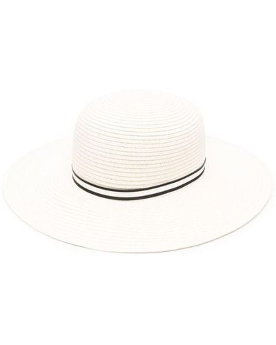 Borsalino Giselle Straw Wide-Brim Hat - White