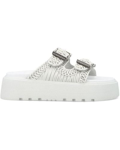 Casadei 'Birky Ale' Slippers - White