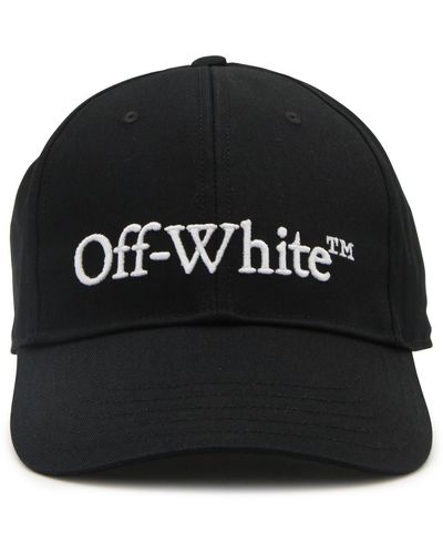 Off-White c/o Virgil Abloh Black And White Canvas Logo Baseball Cap