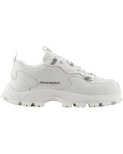 Emporio Armani Flat Shoes - White