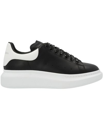 Alexander McQueen Oversized Leather Trainers - Black