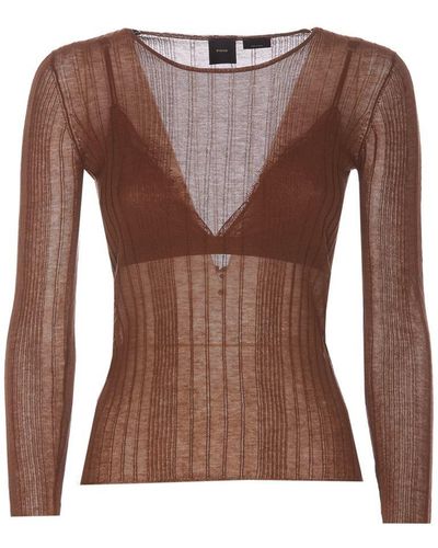 Pinko Sweaters - Brown