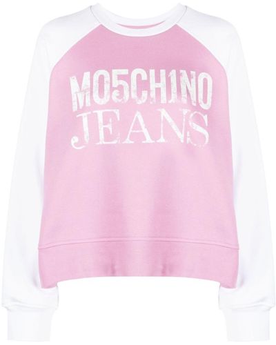 Moschino Jeans Felpa Clothing - Pink