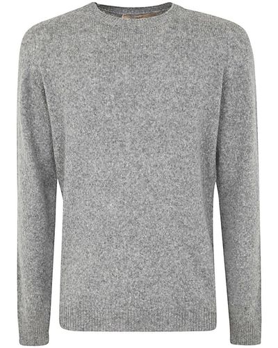 Roberto Collina Long Sleeves Crew Neck Sweater Clothing - Grey