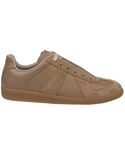 Maison Margiela & Beige Replica Sneakers - Brown