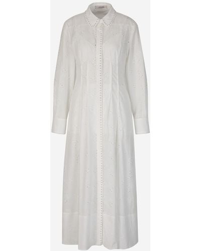 Dorothee Schumacher Embroidered Shirt Dress - White