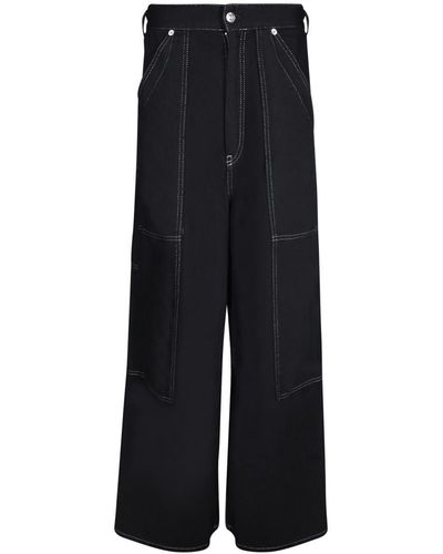 MM6 by Maison Martin Margiela Denim 5-Pocket Trousers - Black