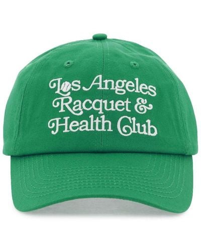 Sporty & Rich Sporty Rich Embroidered Lettering Baseball Cap - Green