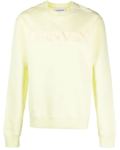 Lanvin Sweat Shirt Emb Clothing - Yellow