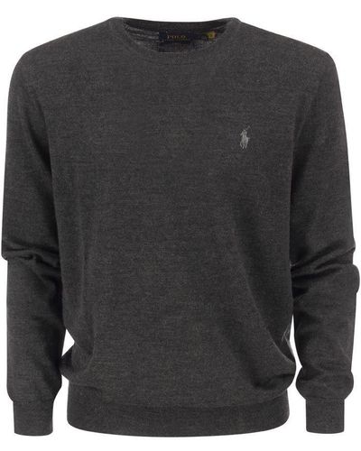 Polo Ralph Lauren Crew-neck Wool Sweater - Black