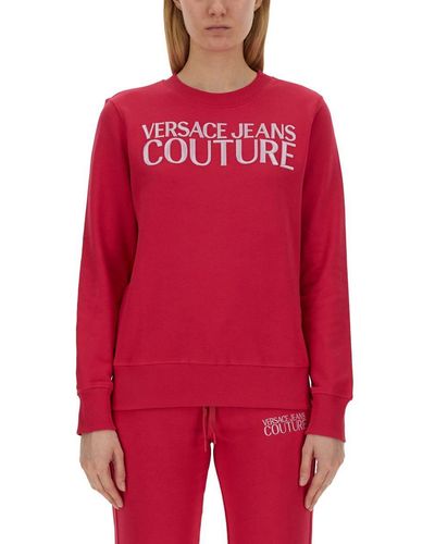 Versace Sweatshirt With Logo - Red