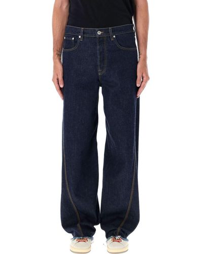 Lanvin Twisted Denim Jeans - Blue