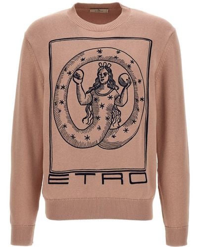 Etro Logo Embroidery Sweater Sweater, Cardigans - Pink