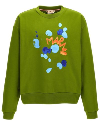 Marni Print Sweatshirt - Green