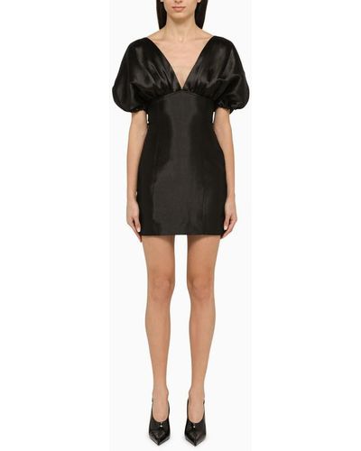 ROTATE BIRGER CHRISTENSEN Black Dress In Recycled Fabric