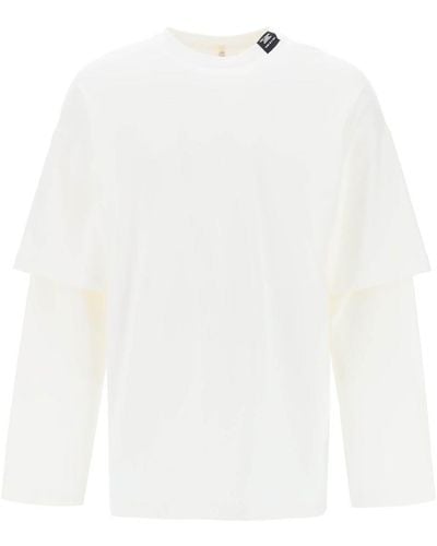 OAMC Long-sleeved Layered T-shirt - White