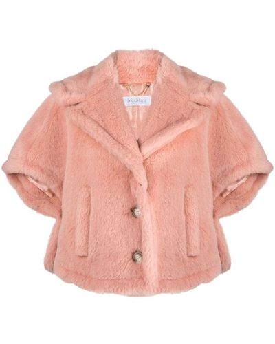 Max Mara Short-sleeved Wool Jacket - Pink