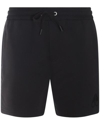 Moose Knuckles Cotton Shorts - Black
