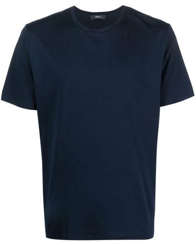 Herno Short-sleeve Cotton T-shirt - Blue