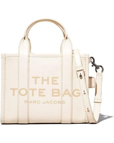 Marc Jacobs The Leather Medium Tote Bag - Natural
