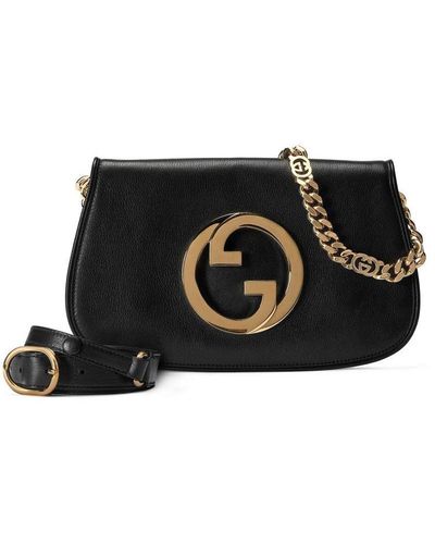 Gucci With Double Shoulder Strap Bags - Black