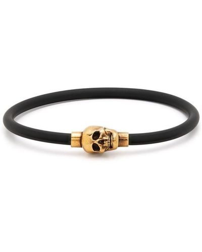 Alexander Mc Queen Skull Adjustable Bracelet With Pavé