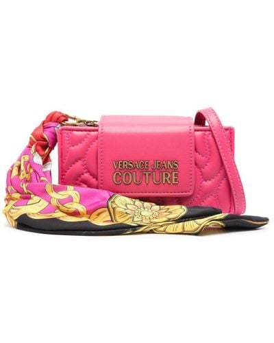 Versace Thelma Attached-scarf Crossbody Bag - Pink