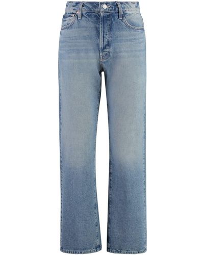 Mother The Ditcher Hover Cropped Jeans - Blue