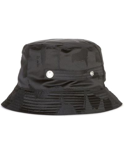 Alexander McQueen Graffiti Bucket Hat - Black
