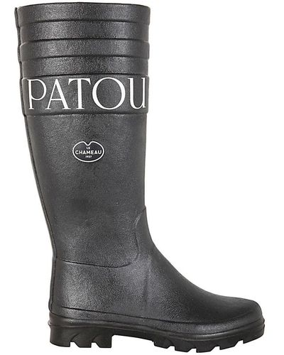 Patou Hightop Boots Le Chameau Shoes - Black