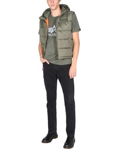 Alpha Industries Quilted Vest - Green