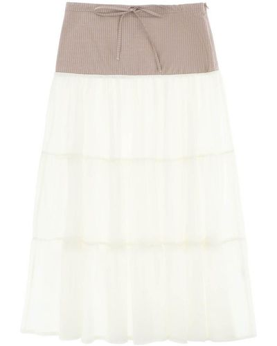 Paloma Wool "Long Calabria Skirt - White
