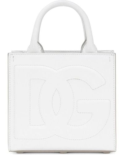 Dolce & Gabbana Dg Daily Leather Tote Bag - White