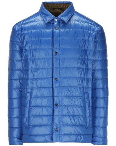 Herno Button-up Padded Jacket - Blue