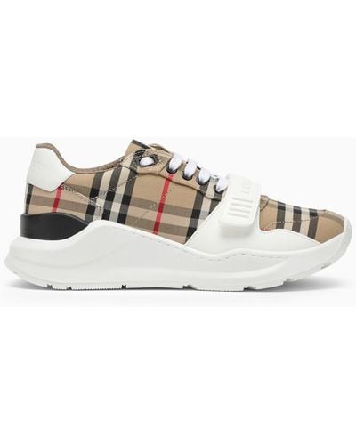 Burberry Vintage Check Trainer - White