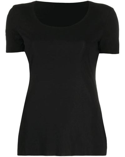 Wolford Round-neck T-shirt - Black