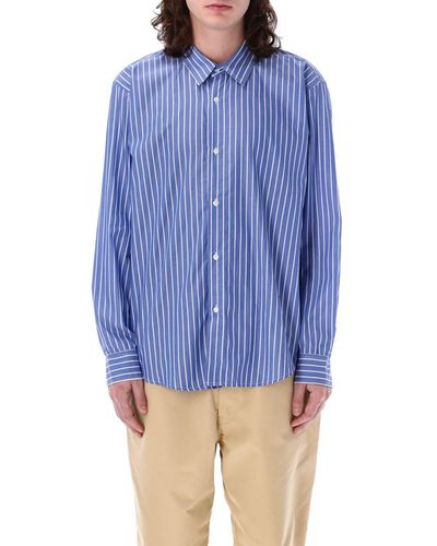 Pop Trading Co. Pop Striped Shirt - Blue