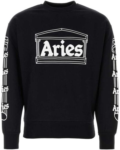 Aries Sweatshirts - Black