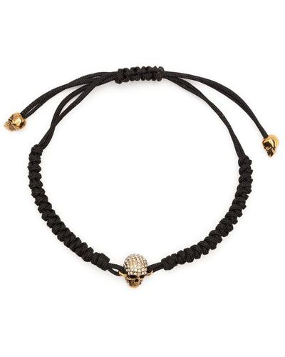 Alexander McQueen Skull-charm Bracelet - Black