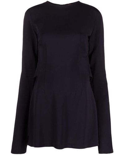 032c Flounced Mini Dress - Black