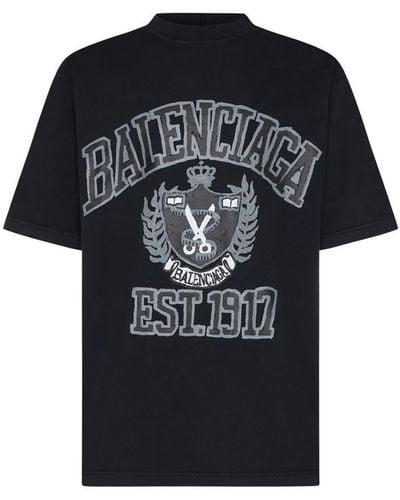 Balenciaga Diy College T-shirt - Black